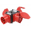 B.MINI-2; Connector: AC supply 3-phase; splitter; 32A; 400VAC; IEC 60309; PAWBOL B.MINI-2; Connector: AC supply 3-phase; splitter; 32A; 400VAC; IEC 60309; PAWBOL