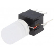 PB61303BL-1; Microswitch TACT; DPDT; Pos: 2; 0.1A/30VDC; THT; none; red; 1.5N; HIGHLY