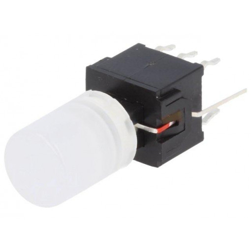 PB61303BL-1; Microswitch TACT; DPDT; Pos: 2; 0.1A/30VDC; THT; none; red; 1.5N; HIGHLY