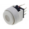 PB6136AL-5; Switch: keypad; Pos: 2; DPDT; 0.1A/30VDC; white; LED; white; THT; 1.5N; HIGHLY