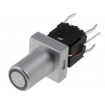 PB6149L-13-102; Switch: keypad; Pos: 2; SPST-NO; 0.05A/12VDC; silver; LED; red/green; HIGHLY