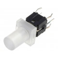 PB6149L-13; Switch: keypad; Pos: 2; SPST-NO; 0.05A/12VDC; colourless; LED; THT; HIGHLY