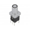 PB6149L-2-102; Switch: keypad; Pos: 2; SPST-NO; 0.05A/12VDC; silver; LED; yellow; HIGHLY