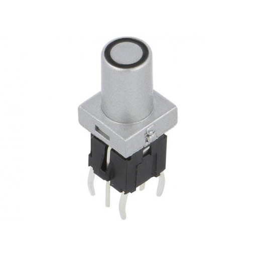 PB6149L-2-102; Switch: keypad; Pos: 2; SPST-NO; 0.05A/12VDC; silver; LED; yellow; HIGHLY