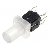 PB6149L-5; Switch: keypad; Pos: 2; DPST-NO; 0.05A/12VDC; colourless; LED; white; HIGHLY