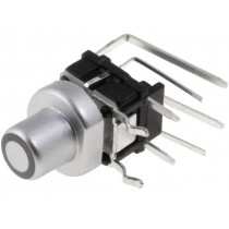 PB6156RSL-5-102; Switch: keypad; Pos: 2; SPST-NO; 0.05A/12VDC; silver; LED; white; THT; HIGHLY