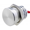 PBAR1AF0000; Switch: piezoelectric; Pos: 2; SPST-NO; 0.2A/24VDC; IP68; OFF-(ON); APEM PBAR1AF0000; Switch: piezoelectric; Pos: 2; SPST-NO; 0.2A/24VDC; IP68; OFF-(ON); APEM