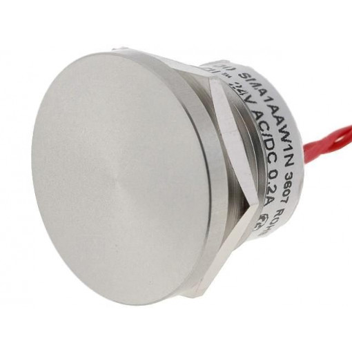 PBA R2 AF 0000; Switch: piezoelectric; Pos: 2; SPST-NO; 0.2A/24VDC; IP68; OFF-(ON); APEM