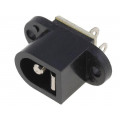 ; Socket; DC supply; male; 5,5/2,5mm; 5.5mm; 2.5mm; soldering; 