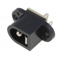 ; Socket; DC supply; male; 5,5/2,5mm; 5.5mm; 2.5mm; soldering; 
