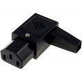 ; Connector: AC supply; plug; female; 10A; 250VAC; IEC 60320; C13 (F); 