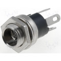 ; Socket; DC supply; male; 5,5/2,1mm; 5.5mm; 2.1mm; 9mm; soldering; 