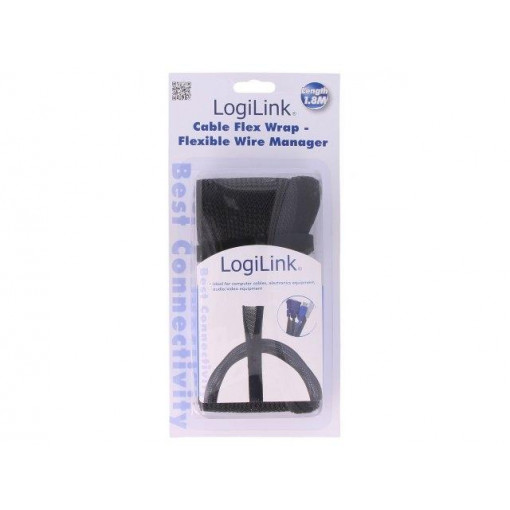 KAB0006; Conduit; black; L: 1.8m; Features: multi use; ØBundle : 32mm; LOGILINK