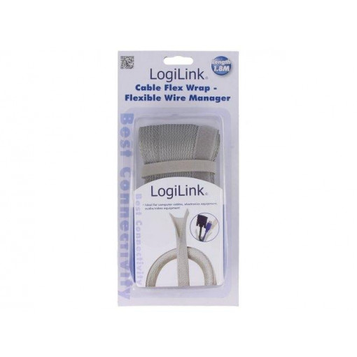 KAB0007; Conduit; grey; L: 1.8m; Features: multi use; ØBundle : 32mm; LOGILINK