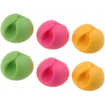 KAB0010; Self-adhesive cable holder; Application: for cables; 6pcs.; LOGILINK