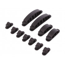 KAB0039; Set of clips; Colour: black; self-adhesive; LOGILINK KAB0039; Set of clips; Colour: black; self-adhesive; LOGILINK