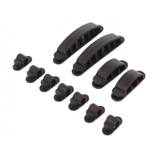 KAB0039; Set of clips; Colour: black; self-adhesive; LOGILINK KAB0039; Set of clips; Colour: black; self-adhesive; LOGILINK