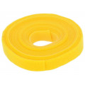 KAB0051; Velcro tie; L: 4m; W: 16mm; yellow; Package: reel; LOGILINK