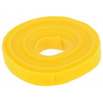 KAB0051; Velcro tie; L: 4m; W: 16mm; yellow; Package: reel; LOGILINK