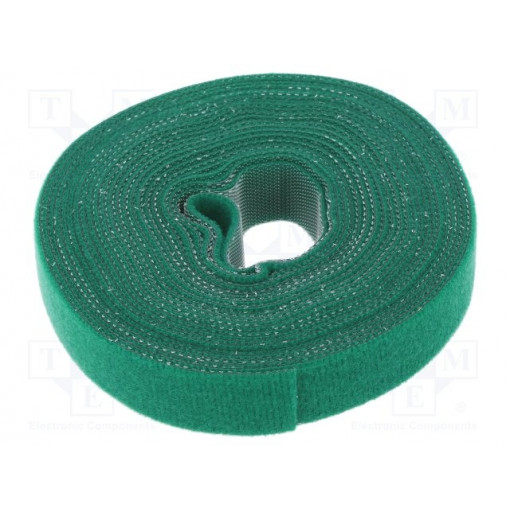 KAB0054; Velcro tie; L: 4m; W: 16mm; green; Package: reel; LOGILINK