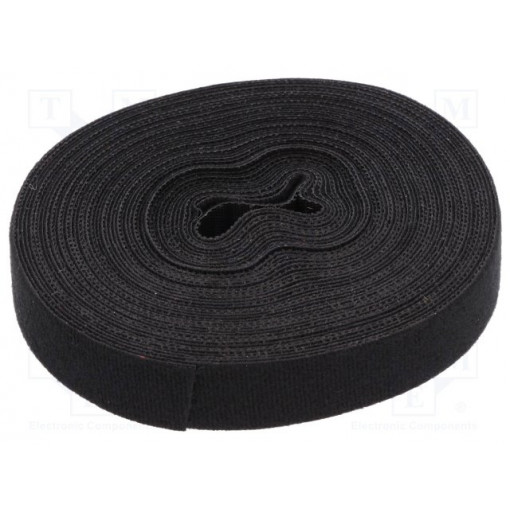 KAB0055; Velcro tie; L: 10m; W: 20mm; black; Package: reel; LOGILINK