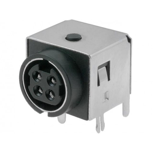 DS1093-05-BN40S; Socket; DC supply; R7B; female; PIN: 4; shielded; THT; 30VDC; CONNFLY DS1093-05-BN40S; Socket; DC supply; R7B; female; PIN: 4; shielded; THT; 30VDC; CONNFLY