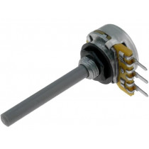 ; Potentiometer: shaft; single turn; 220kΩ; ±20%; 0.25W; linear; 4mm; OMEG