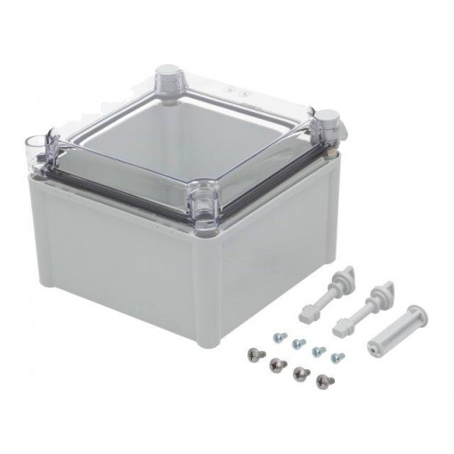 PC 1919 13 T-2FSH; Enclosure: multipurpose; X: 188mm; Y: 188mm; Z: 130mm; with hinges; FIBOX