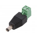 PC2.1-M-TBR; Transition: adapter; 5,5/2,1mm; 5.5mm; 2.1mm; screw terminal; 