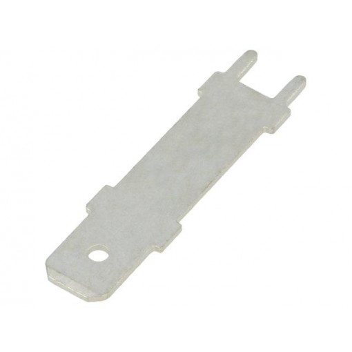 PC250-11; Terminal: flat; 6.4mm; 0.8mm; male; THT; brass; tinned; straight; FIX&FASTEN