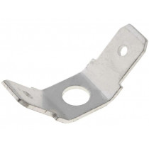 PC2L250; Terminal: flat; 6.3mm; 0.8mm; male; M4; double; screw; brass; tinned; FIX&FASTEN