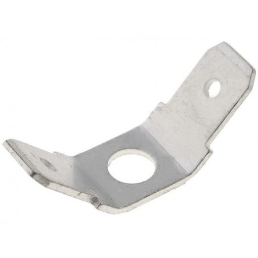 PC2L250; Terminal: flat; 6.3mm; 0.8mm; male; M4; double; screw; brass; tinned; FIX&FASTEN