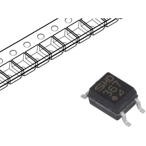 PC367NJ0000F; Optocoupler; SMD; Channels: 1; Out: transistor; Uinsul: 3.75kV; SHARP PC367NJ0000F; Optocoupler; SMD; Channels: 1; Out: transistor; Uinsul: 3.75kV; SHARP