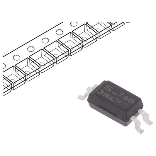 PC3H4J00001H; Optocoupler; SMD; Channels: 1; Out: transistor; Uinsul: 2.5kV; SHARP PC3H4J00001H; Optocoupler; SMD; Channels: 1; Out: transistor; Uinsul: 2.5kV; SHARP