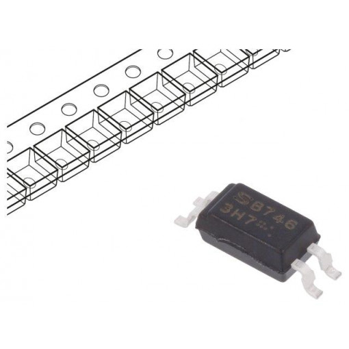 PC3H7BJ0001H; Optocoupler; SMD; Channels: 1; Out: transistor; Uinsul: 2.5kV; SHARP PC3H7BJ0001H; Optocoupler; SMD; Channels: 1; Out: transistor; Uinsul: 2.5kV; SHARP
