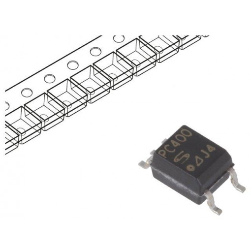 PC400J00000F; Optocoupler; SMD; Channels: 1; Out: transistor; 3.75kV; SO5; SHARP PC400J00000F; Optocoupler; SMD; Channels: 1; Out: transistor; 3.75kV; SO5; SHARP
