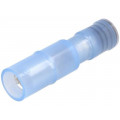 PC 4020-F-WP; Terminal: round; female; Ø: 4mm; 2mm2; crimped; for cable; blue; 20A; NICHIFU PC 4020-F-WP; Terminal: round; female; Ø: 4mm; 2mm2; crimped; for cable; blue; 20A; NICHIFU