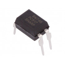 PC817X2CSZ9F; Optocoupler; THT; Channels: 1; Out: transistor; Uinsul: 5kV; Uce: 80V; SHARP PC817X2CSZ9F; Optocoupler; THT; Channels: 1; Out: transistor; Uinsul: 5kV; Uce: 80V; SHARP