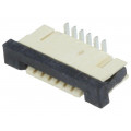 PCA-2-CA-06-V-3; Connector: FFC (FPC); vertical; PIN: 6; ZIF; SMT; 0.5A; 30mΩ; 1mm; ADAM TECH PCA-2-CA-06-V-3; Connector: FFC (FPC); vertical; PIN: 6; ZIF; SMT; 0.5A; 30mΩ; 1mm; ADAM TECH