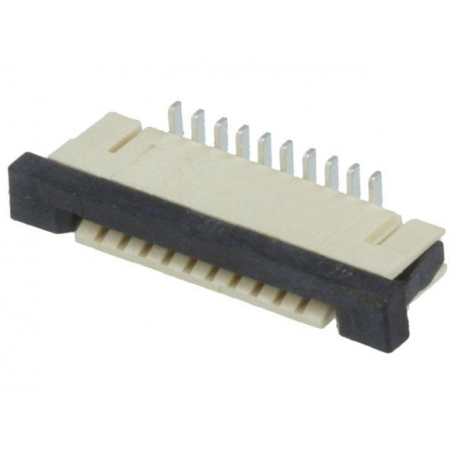 PCA-2-CA-10-V-3; Connector: FFC (FPC); vertical; PIN: 10; ZIF; SMT; 0.5A; 30mΩ; 1mm; ADAM TECH