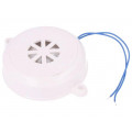 ; Sound transducer: piezo alarm; 3.5kHz; Sound level: 110dB; 90nF; MPM
