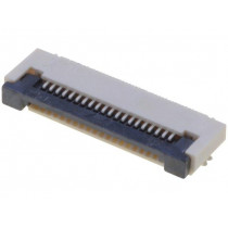 PCA-6G-20-HL-3; Connector: FFC (FPC); horizontal; PIN: 20; ZIF,bottom contacts; ADAM TECH