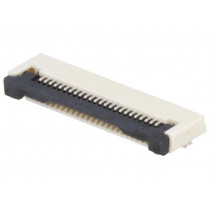 PCA-6G-24-HL-3; Connector: FFC (FPC); horizontal; PIN: 24; ZIF,bottom contacts; ADAM TECH