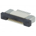 PCA-6L-10-HU-3-T/R; Connector: FFC (FPC); horizontal; PIN: 10; ZIF,top contacts; SMT; ADAM TECH