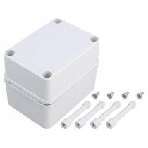 PC B 85 G; Enclosure: multipurpose; X: 80mm; Y: 110mm; Z: 85mm; PICCOLO; grey; FIBOX