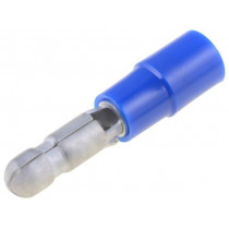 PCE 4020-M; Terminal: round; male; Ø: 4mm; 2mm2; crimped; for cable; insulated; NICHIFU