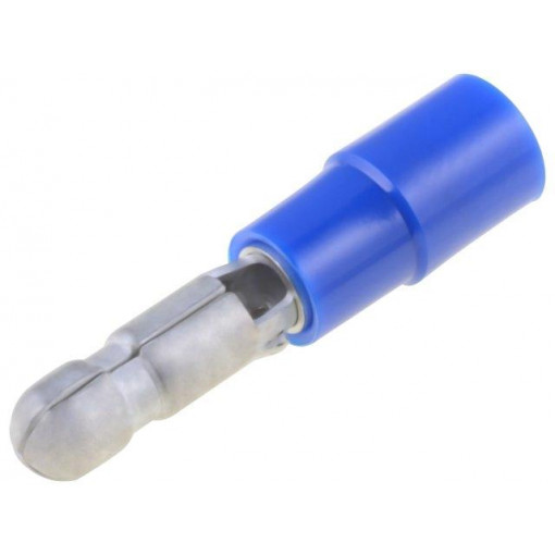 PCE 4020-M; Terminal: round; male; Ø: 4mm; 2mm2; crimped; for cable; insulated; NICHIFU