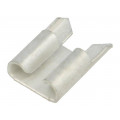 PCFS2508; Terminal: flat; 6.35mm; 0.8mm; female; THT; brass; tinned; straight; FIX&FASTEN