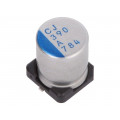 PCJ1A391MCL1GS; Capacitor: polymer; 390uF; 10VDC; ESR: 17mΩ; PCJ; SMD; ±20%; Ø8x10mm; NICHICON