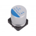 PCJ1C221MCL4GS; Capacitor: polymer; 220uF; 16VDC; ESR: 18mΩ; PCJ; SMD; ±20%; Ø8x10mm; NICHICON